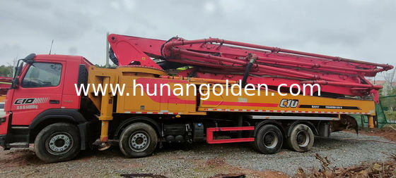 Sany Used Concrete Pump Truck 62m Truck Mounted Concrete Pump Second Hand